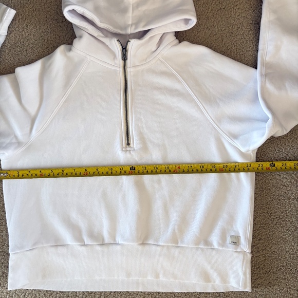 Vuori Restore Half Zip Hoodie White Size M - Picture 13 of 15